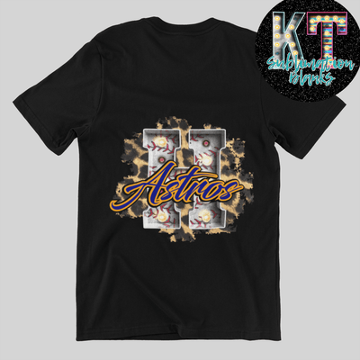 H Astros DTF, Cheeta Astros Direct to film - KT SUBLIMATION, DTF AND MORE LLC
