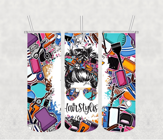 Hair Stylis 20oz Tumbler Sublimation Print - KT SUBLIMATION, DTF AND MORE LLC