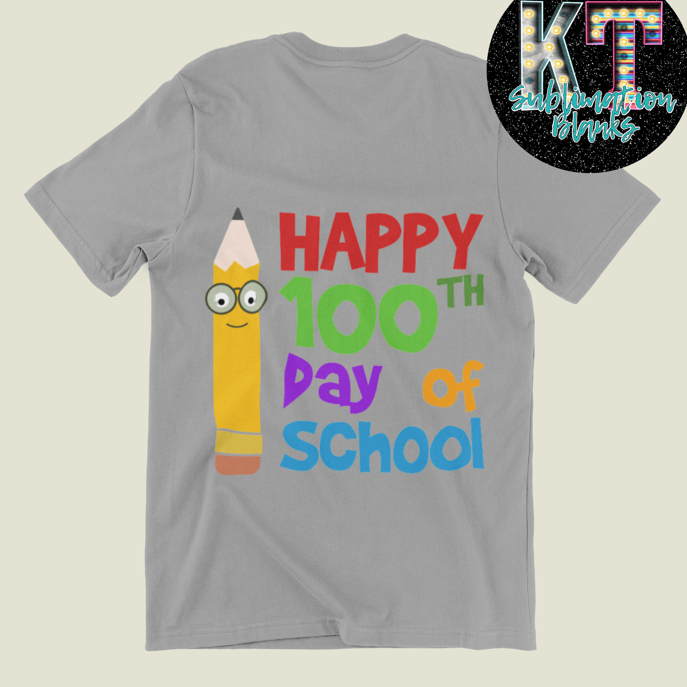 Happy 100 Days Pencil DTF, Transfer Happy 100 days Pencils - KT SUBLIMATION, DTF AND MORE LLC