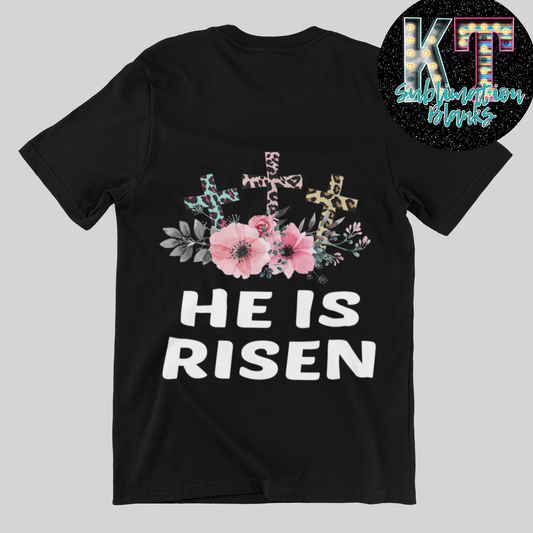 He is Risen DTF, Easter Transfer Direct to film - KT SUBLIMATION, DTF AND MORE LLC