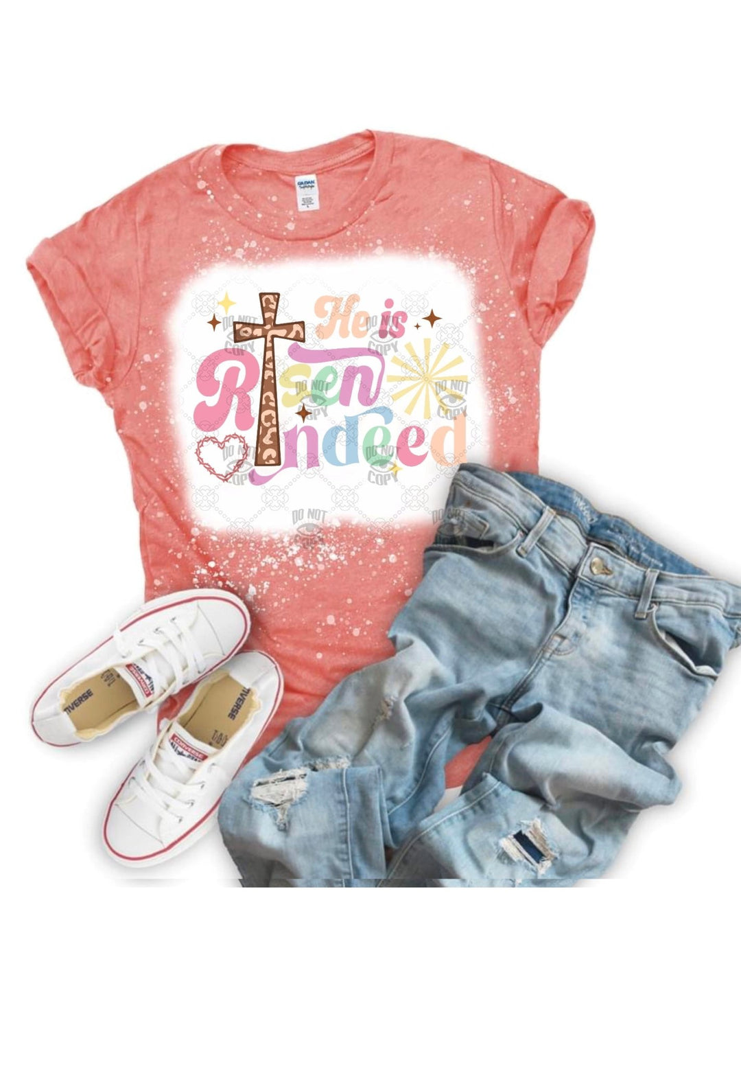 He is Risen Indeed DTF, Ready to press transfer - KT SUBLIMATION, DTF AND MORE LLC