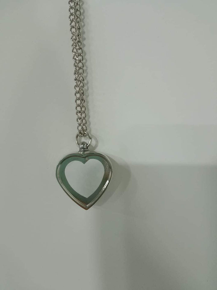 Heart Ashes Holder Necklace Sublimation Blank – Customizable Memorial Jewelry - KT SUBLIMATION, DTF AND MORE LLC