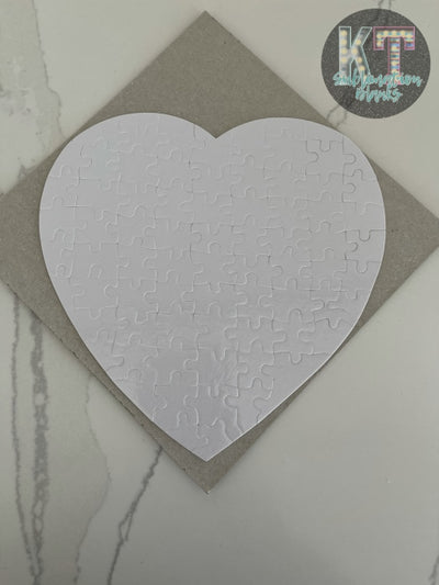 Heart-Shaped Puzzle Blank sublimation