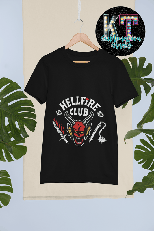 Hell fire CLUB DTF, Stranger Things - Inspired Ready to press - KT SUBLIMATION, DTF AND MORE LLC