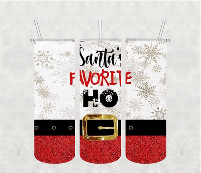 Santa's Ho Tumbler Tx 20oz Sublimation Print