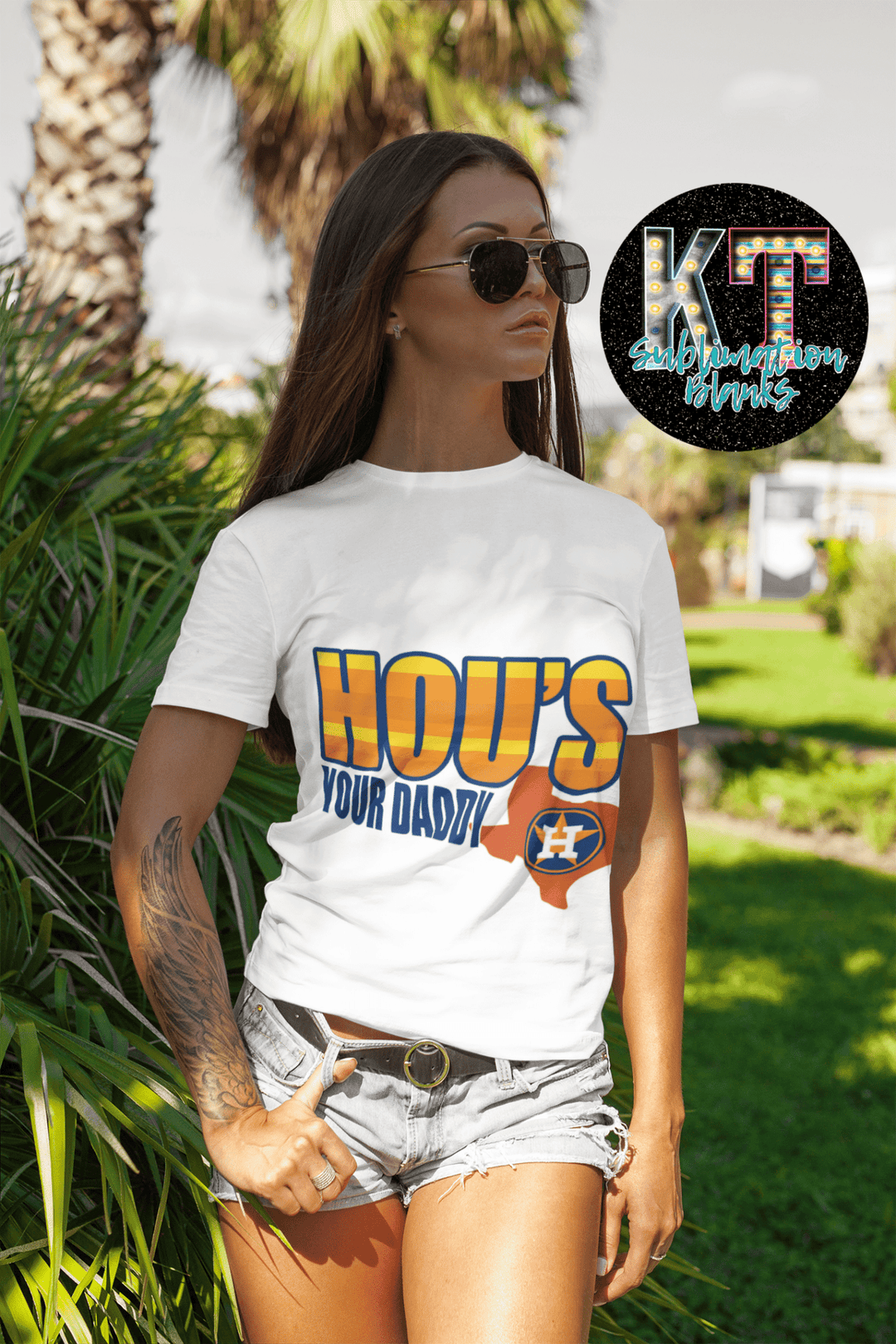 Hou's your Daddy Astros DTF, ready to press - KT SUBLIMATION, DTF AND MORE LLC