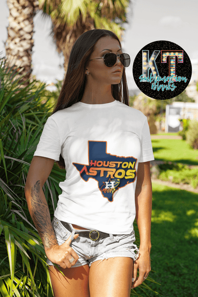Houston Astros Baseball DTF, ready to press - KT SUBLIMATION, DTF AND MORE LLC