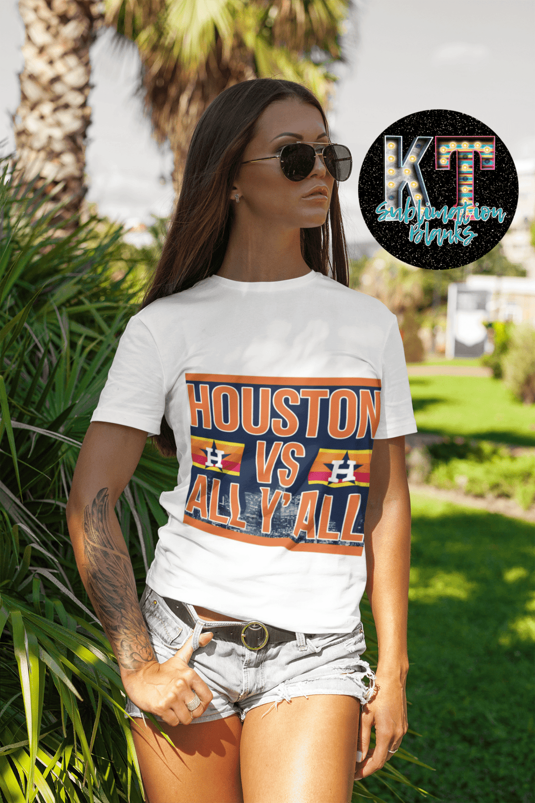 Houston Vs All Y'all DTF, ready to press - KT SUBLIMATION, DTF AND MORE LLC