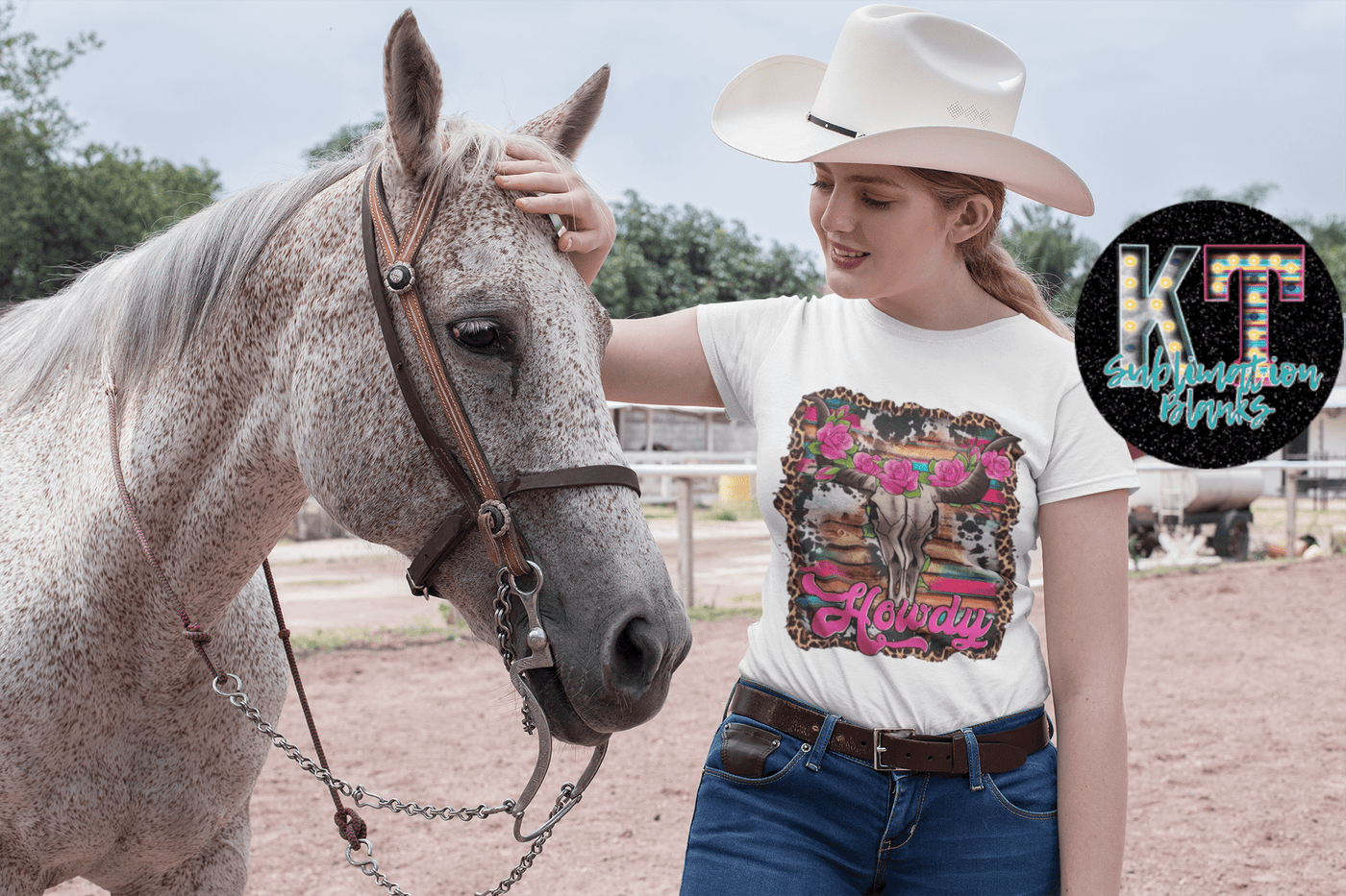 Howdy PINK Bull DTF, Ready to Press Transfer - KT SUBLIMATION, DTF AND MORE LLC