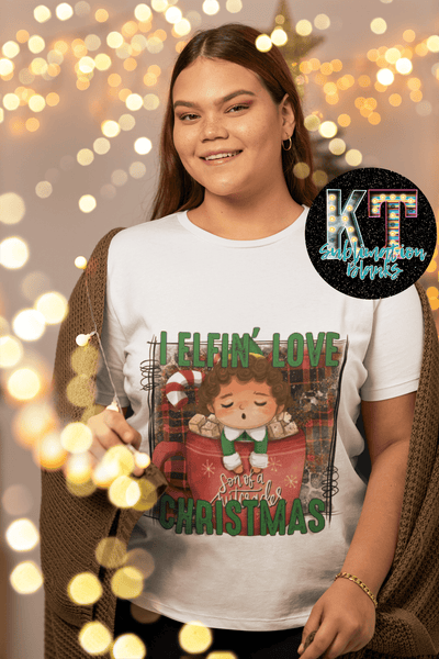 I effin Love Christmas DTF, ready to press Transfer - KT SUBLIMATION, DTF AND MORE LLC