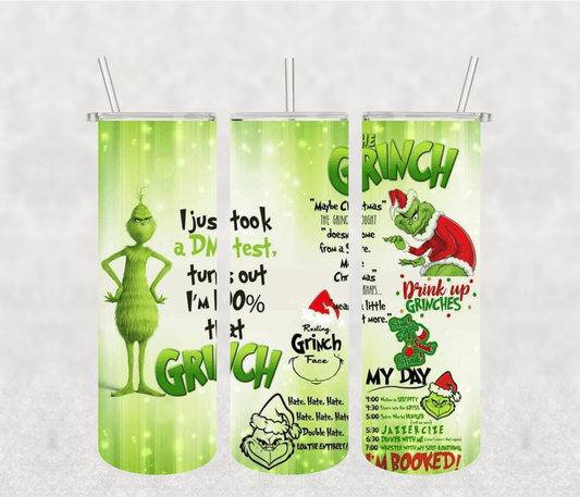 I just took a DNA Christmas 20oz Tumbler Sublimation Print - KT SUBLIMATION, DTF AND MORE LLC