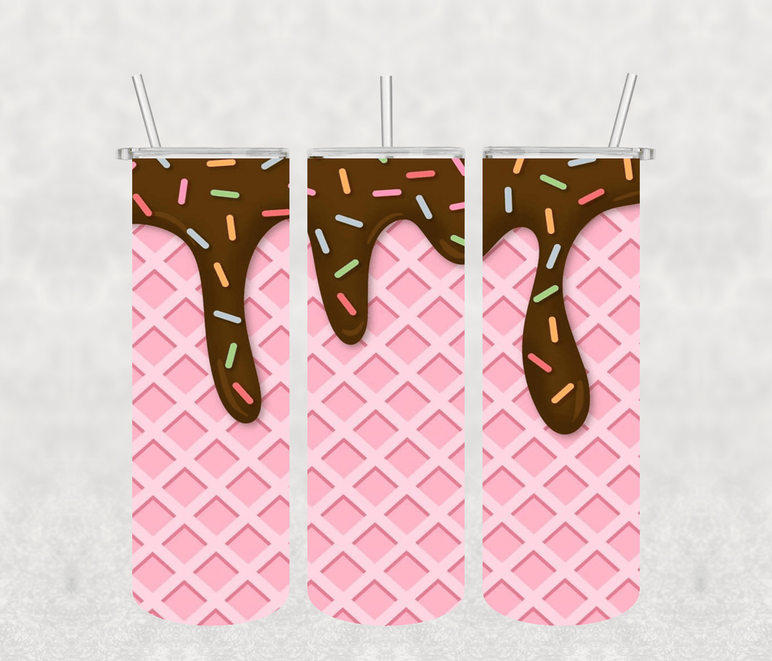 Ice Cream 20oz Tumbler Sublimation Print - KT SUBLIMATION, DTF AND MORE LLC