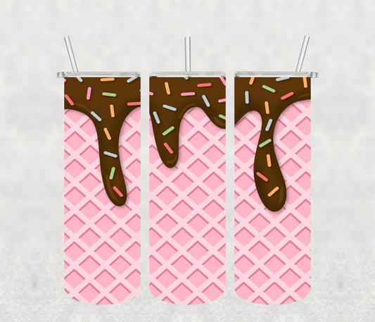 Ice Cream 20oz Tumbler Sublimation Print - KT SUBLIMATION, DTF AND MORE LLC