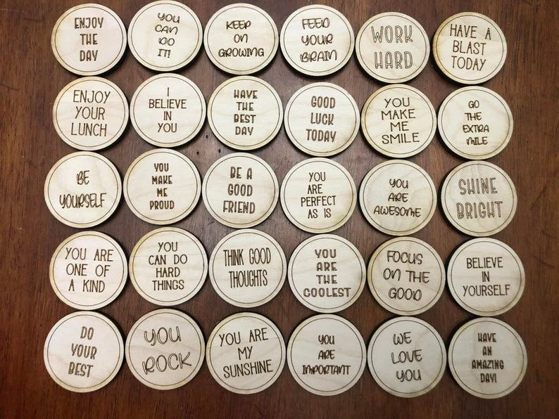 1” Circle Tokens for any Occasion blanks