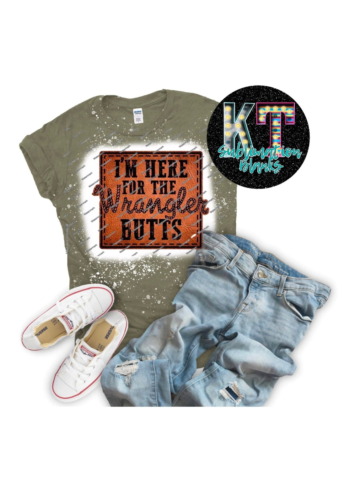 I’m Here for the Wranglers Butts DTF - KT SUBLIMATION, DTF AND MORE LLC