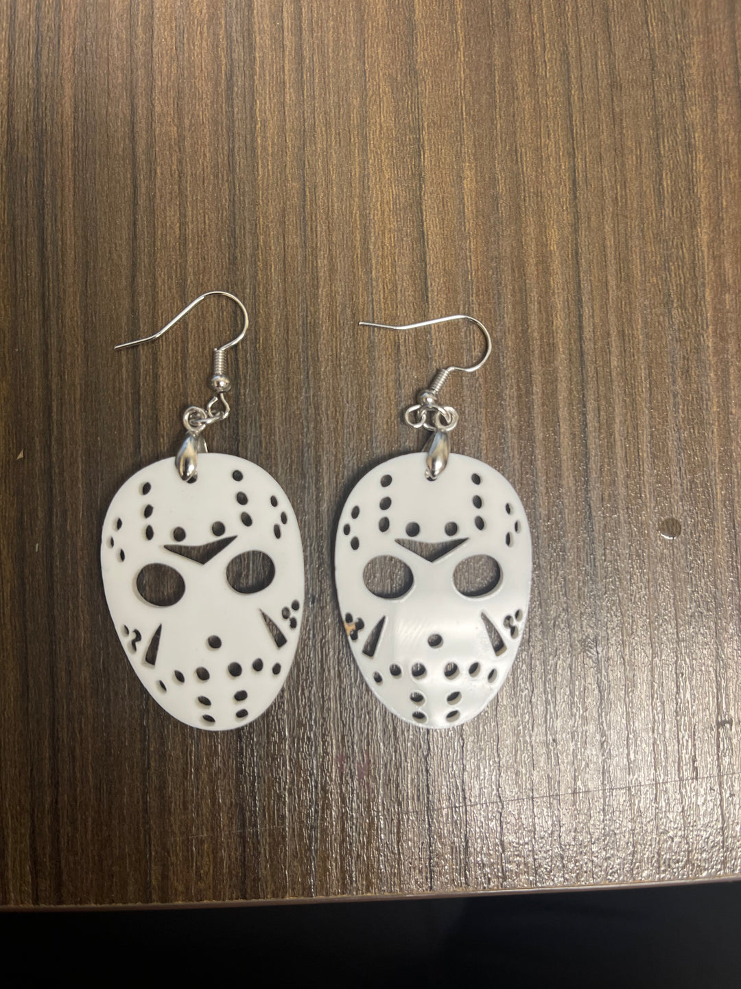 Jason Halloween Earrings – Handmade Acrylic Horror Earrings for Spooky Season