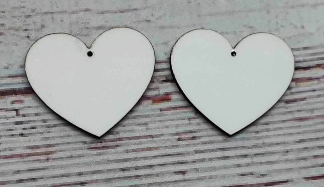 Heart Earring Sublimation Blank – 2" – Premium Sublimation Blanks for Custom Earrings