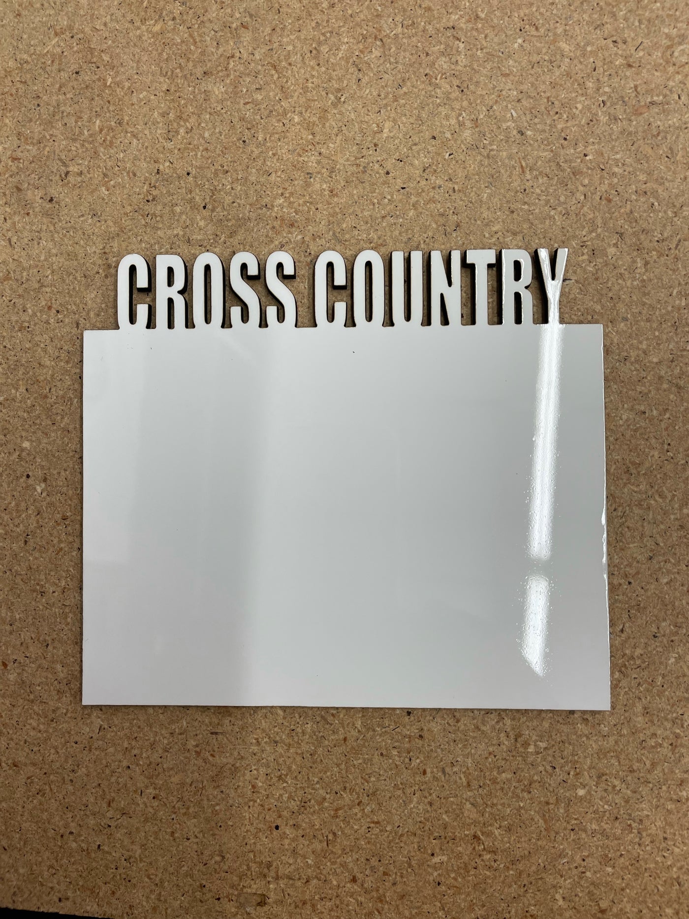 Cross Country Picture Frame Sublimation Blank – Commemorate Your Achievements with Custom Frames