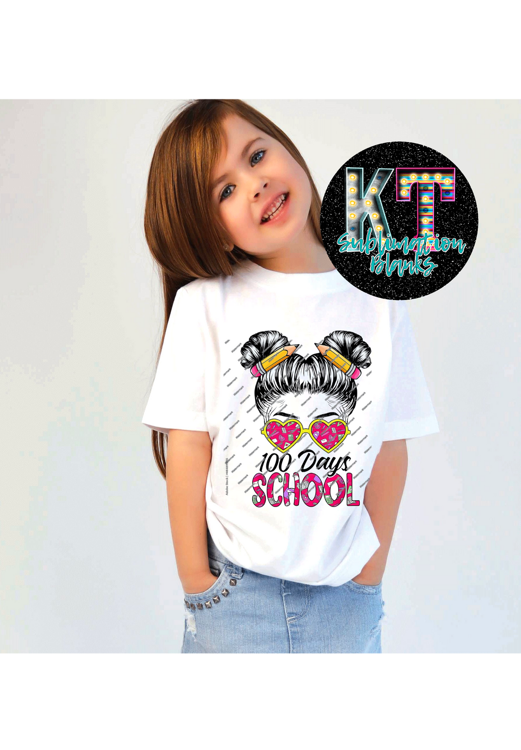 Youth 100 days of school  DTF