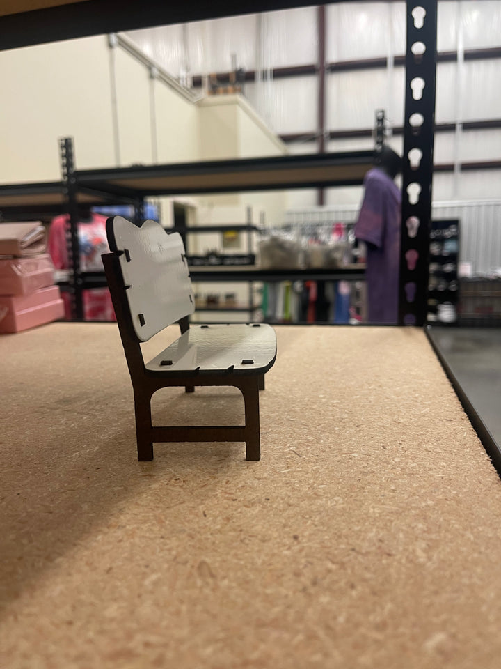 7” Memorial Bench Sublimation MDF, sublimation blanks