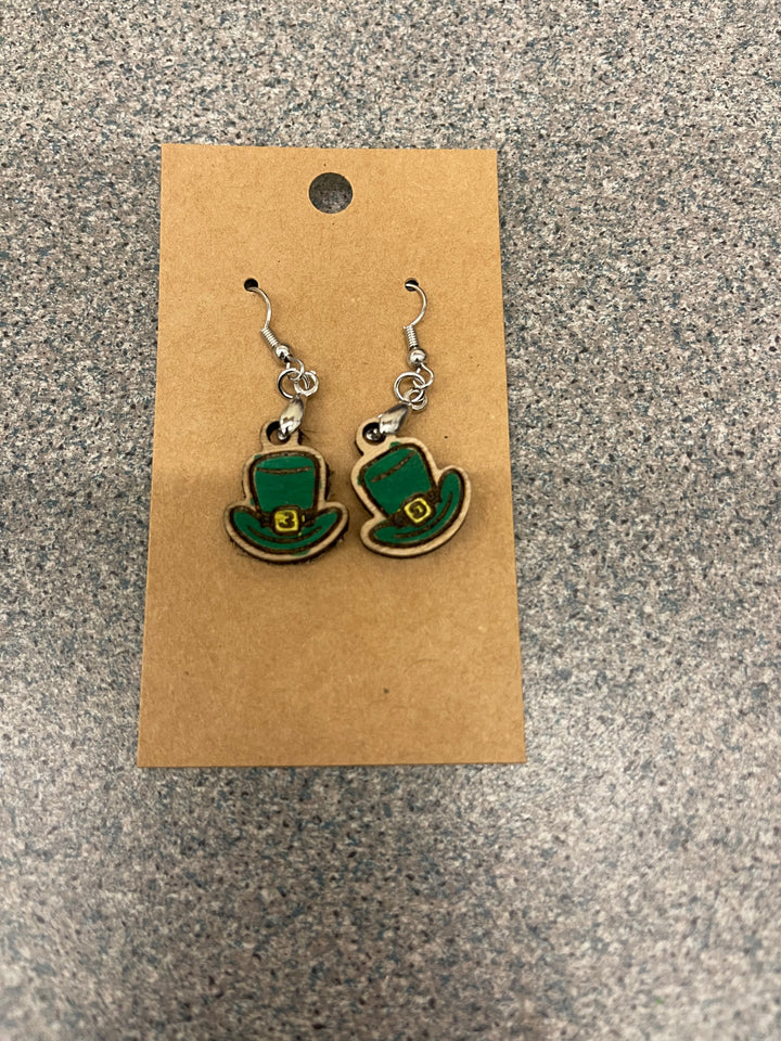 San Patrick hat earrings