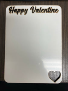 Happy Valentine Vertical Picture Frame