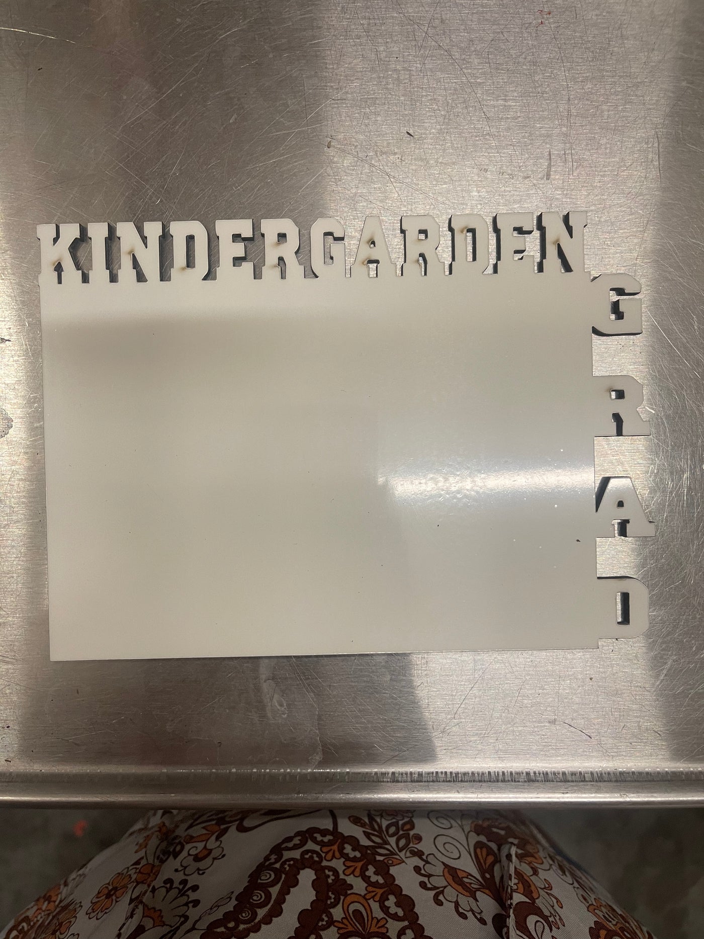 Kindergarden Grad Sublimation Picture Frame, Sublimation blank