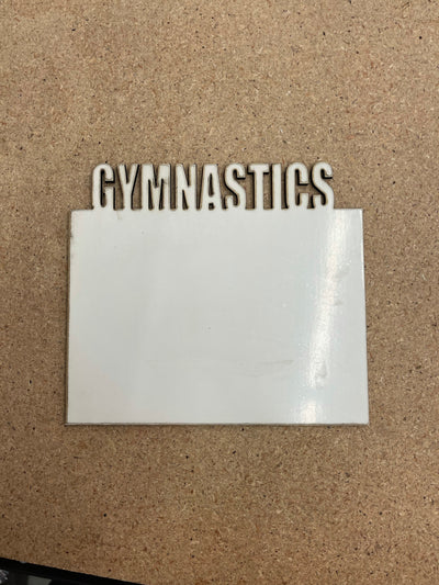 Gymnastics Picture Frame, Sublimation Blanks, Photo Frame, gifts, gymnastics mom, gymnastics gift, home decor, blanks for sublimation, diy