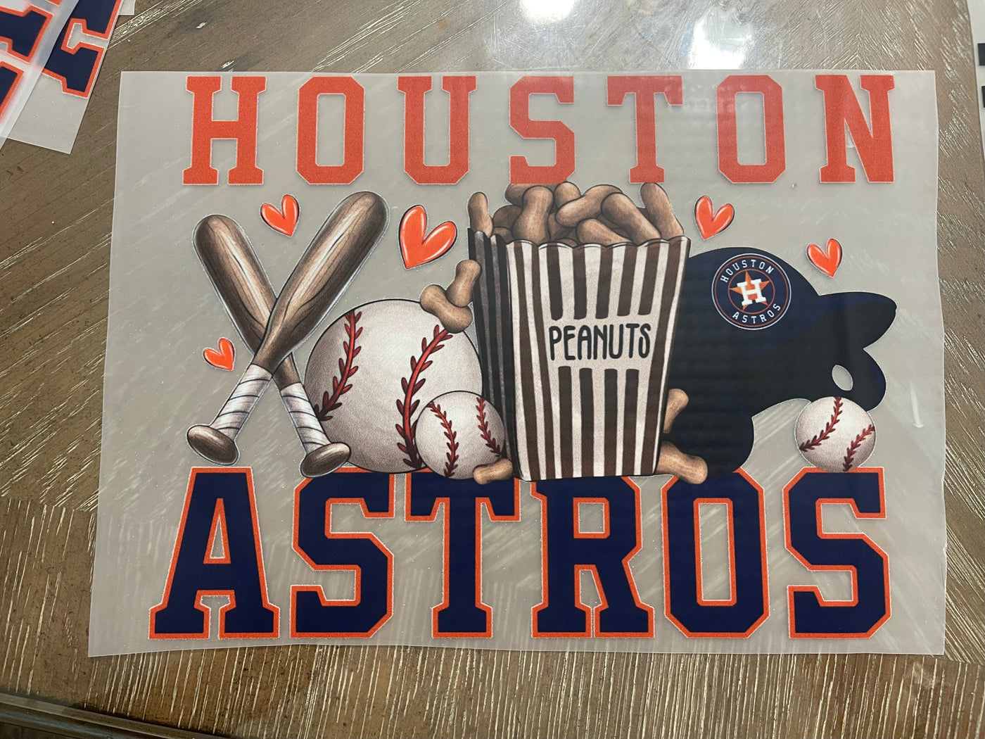 Toddler size Houston Stros DTF, Houston astros Baseball DTF ready to press transfer