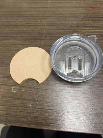 Acrylic Tumbler Topper – Removable Mason Jar Insert, 3D Tumbler Lid Base, Decorative Ice & Fruits Tumbler Disc for Sublimation