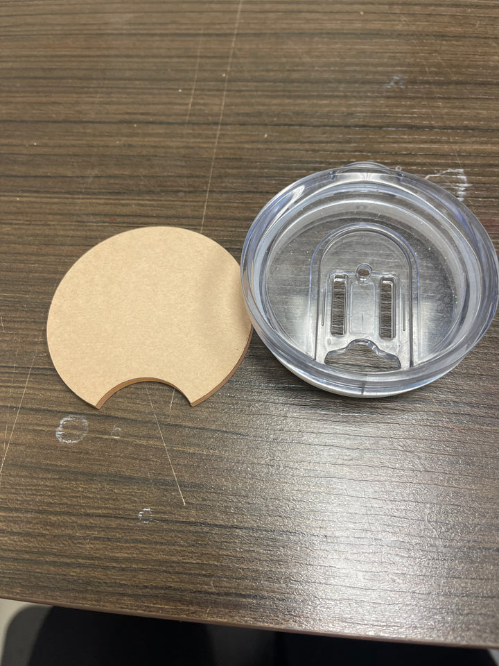 Acrylic Tumbler Topper – Removable Mason Jar Insert, 3D Tumbler Lid Base, Decorative Ice & Fruits Tumbler Disc for Sublimation