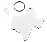 Texas Sublimation Keychain MDF