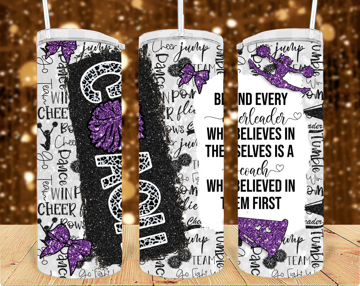 Coach Tumbler Sublimation Print