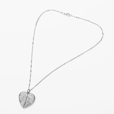 Sublimation Blanks Angel Wings Heart Necklace – Customizable Locket