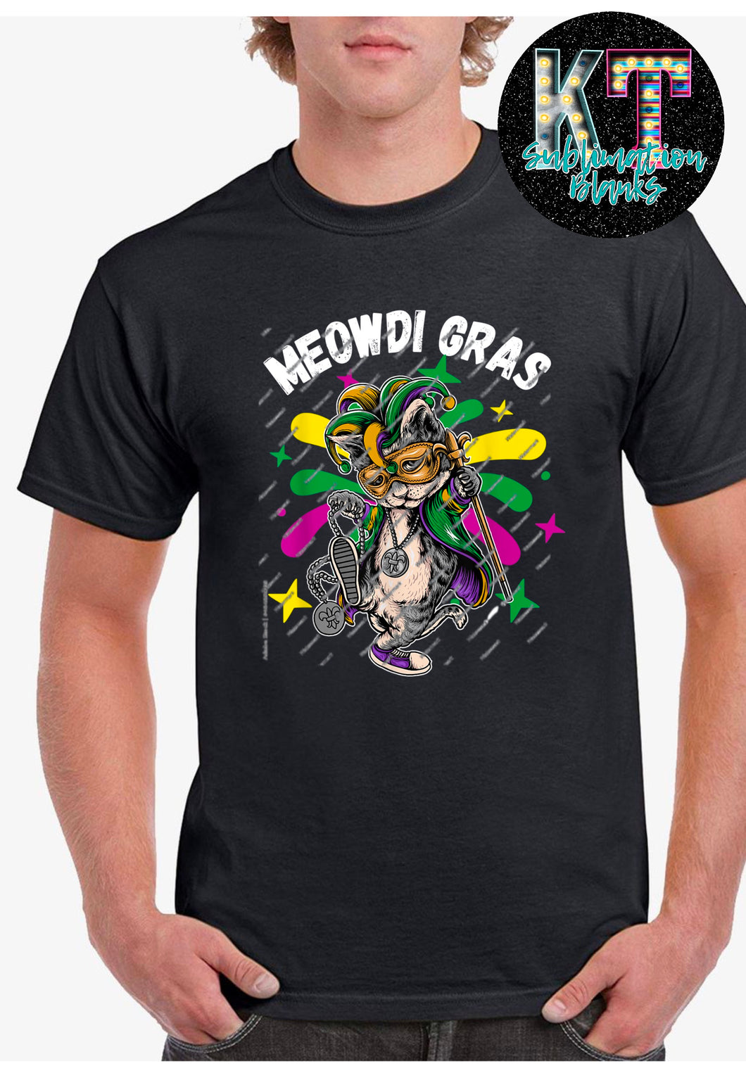 Meowdi Gras DTF