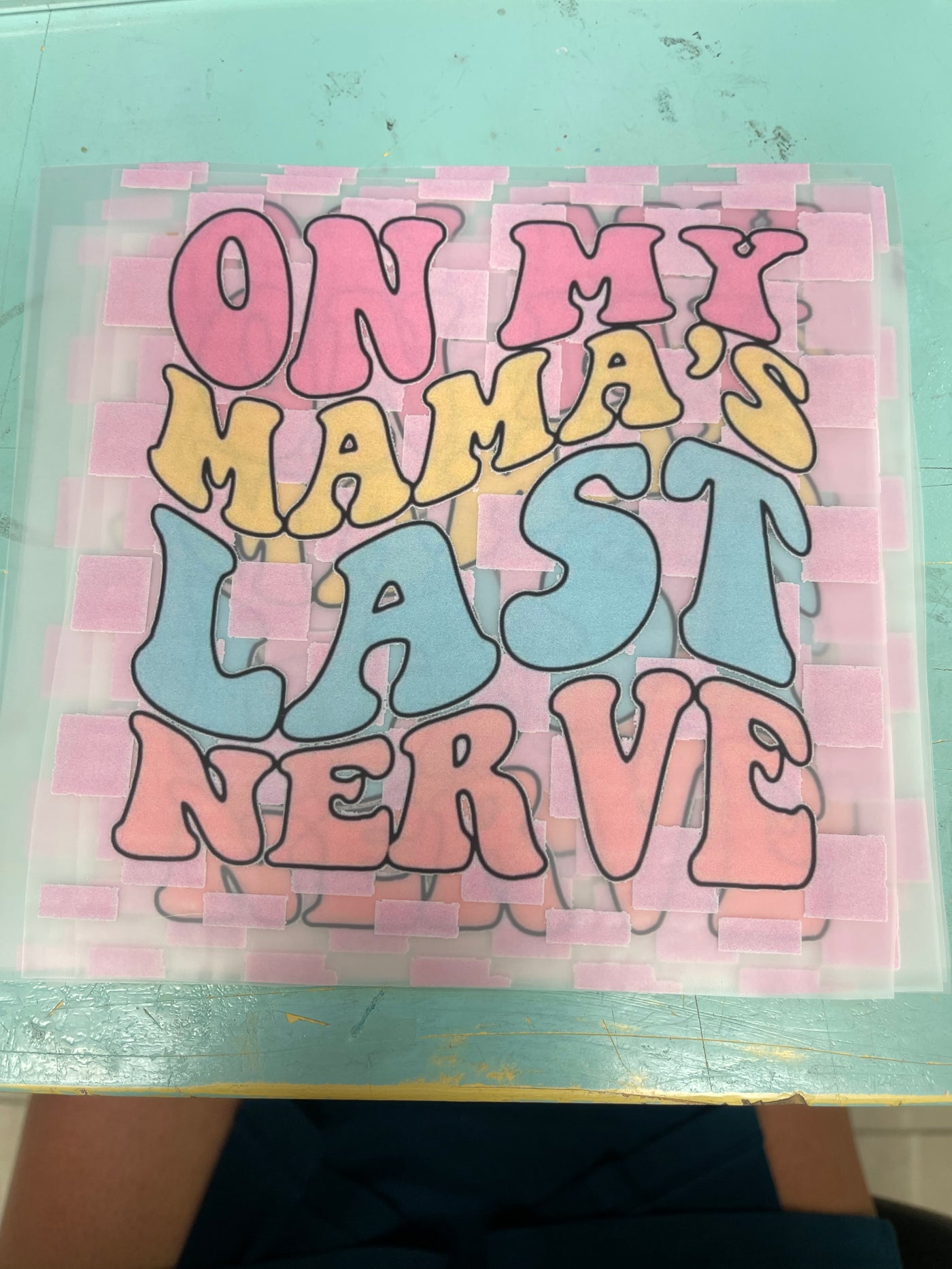 On my Mama’s last nerve kid DTF,  ready to press transfer