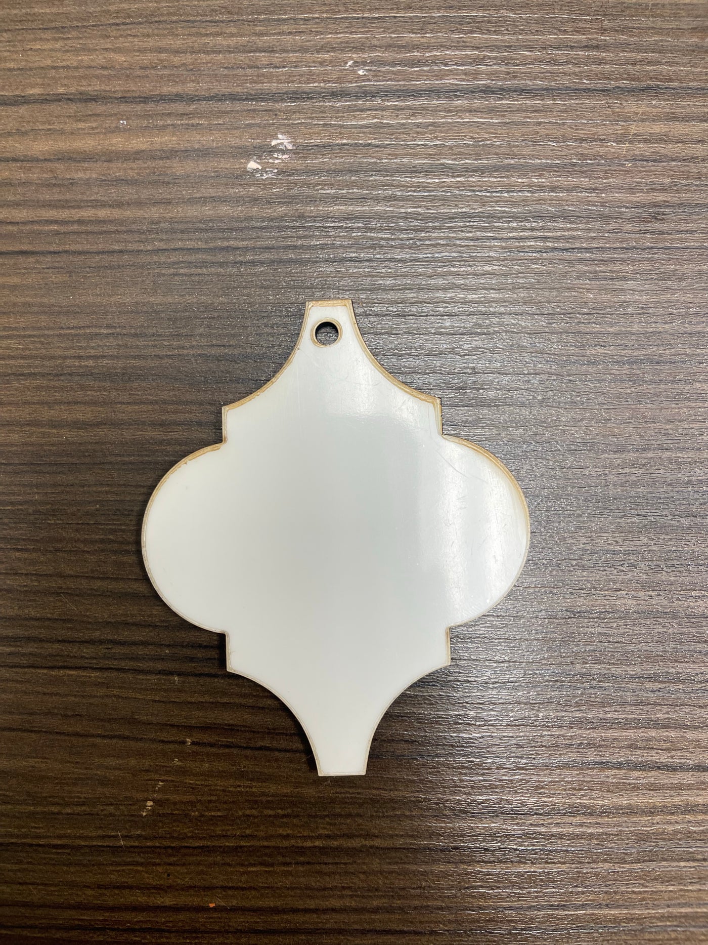 Arabesque Ornament Shape Blanks MDF Single Side – Elegant Customizable Holiday Ornaments