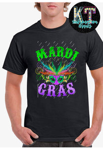 Mardi Gras DTF,  ready to press transfer