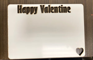Happy Valentine horizontal Picture Frame