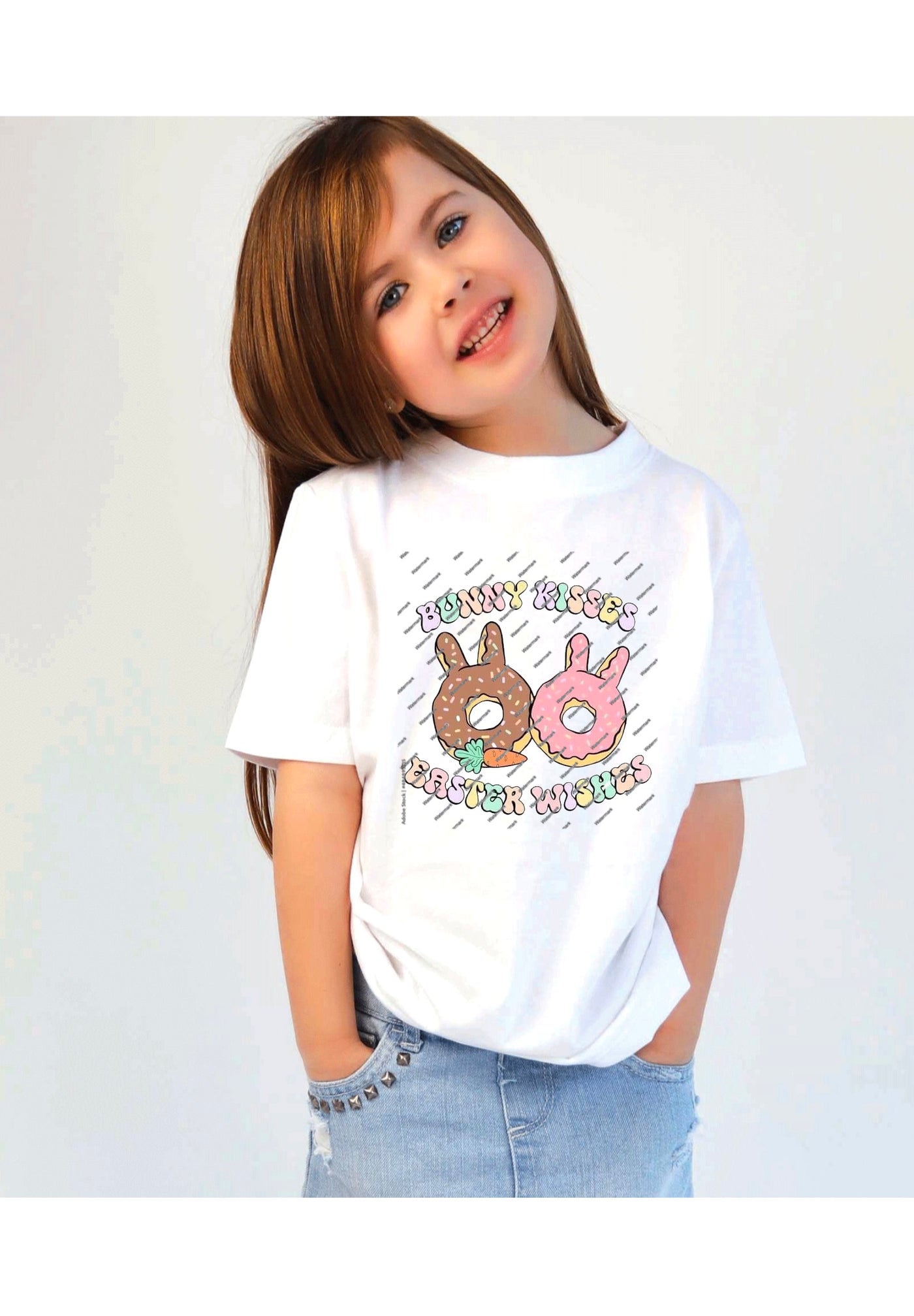 Bunny Kisses Easter wishes DTF, Ready to press Transfer