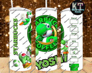 Yoshi 20oz Tumbler Sublimation Print