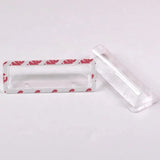 Clear pouch with adhesive back