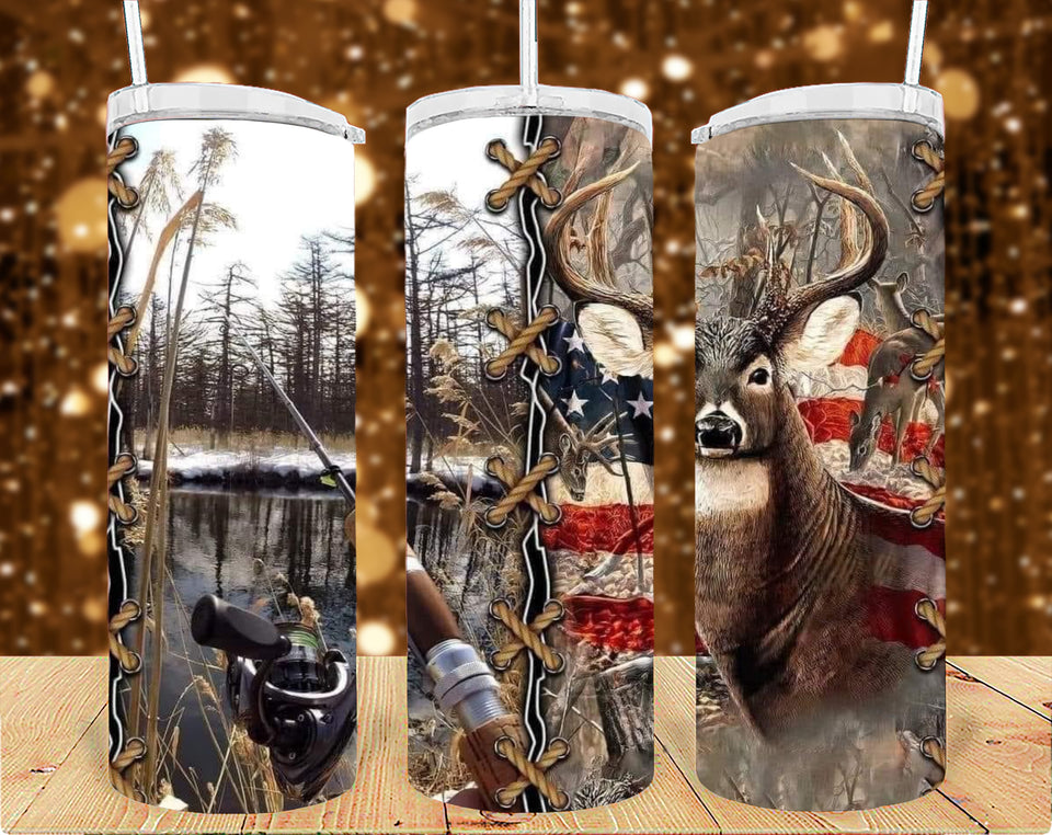 Hunting Tumbler Sublimation Print