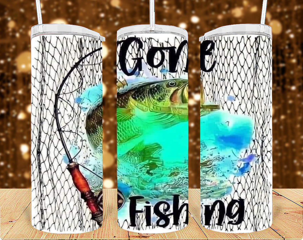 Fishing 20oz Tumbler Sublimation Print