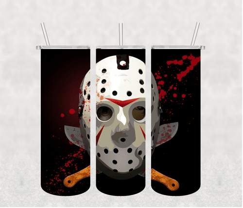 Jason Horror 20oz Tumbler Sublimation Print - KT SUBLIMATION, DTF AND MORE LLC