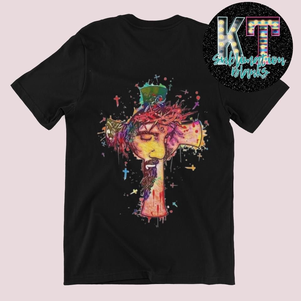 Jesus Cross DTF, Direct to Film Transfer - KT SUBLIMATION, DTF AND MORE LLC
