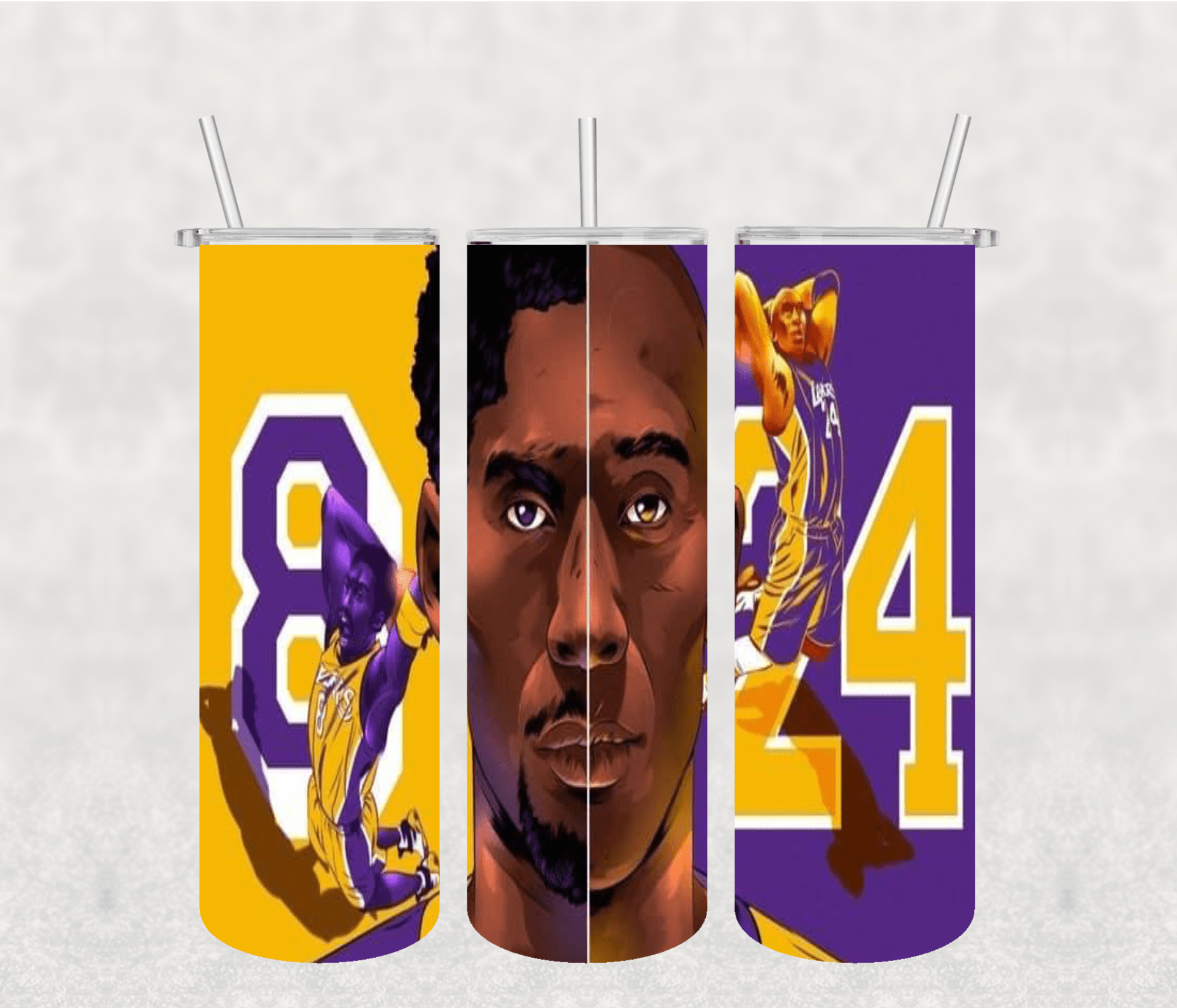 Kobe Bryant 20oz Tumbler Sublimation Print - KT SUBLIMATION, DTF AND MORE LLC