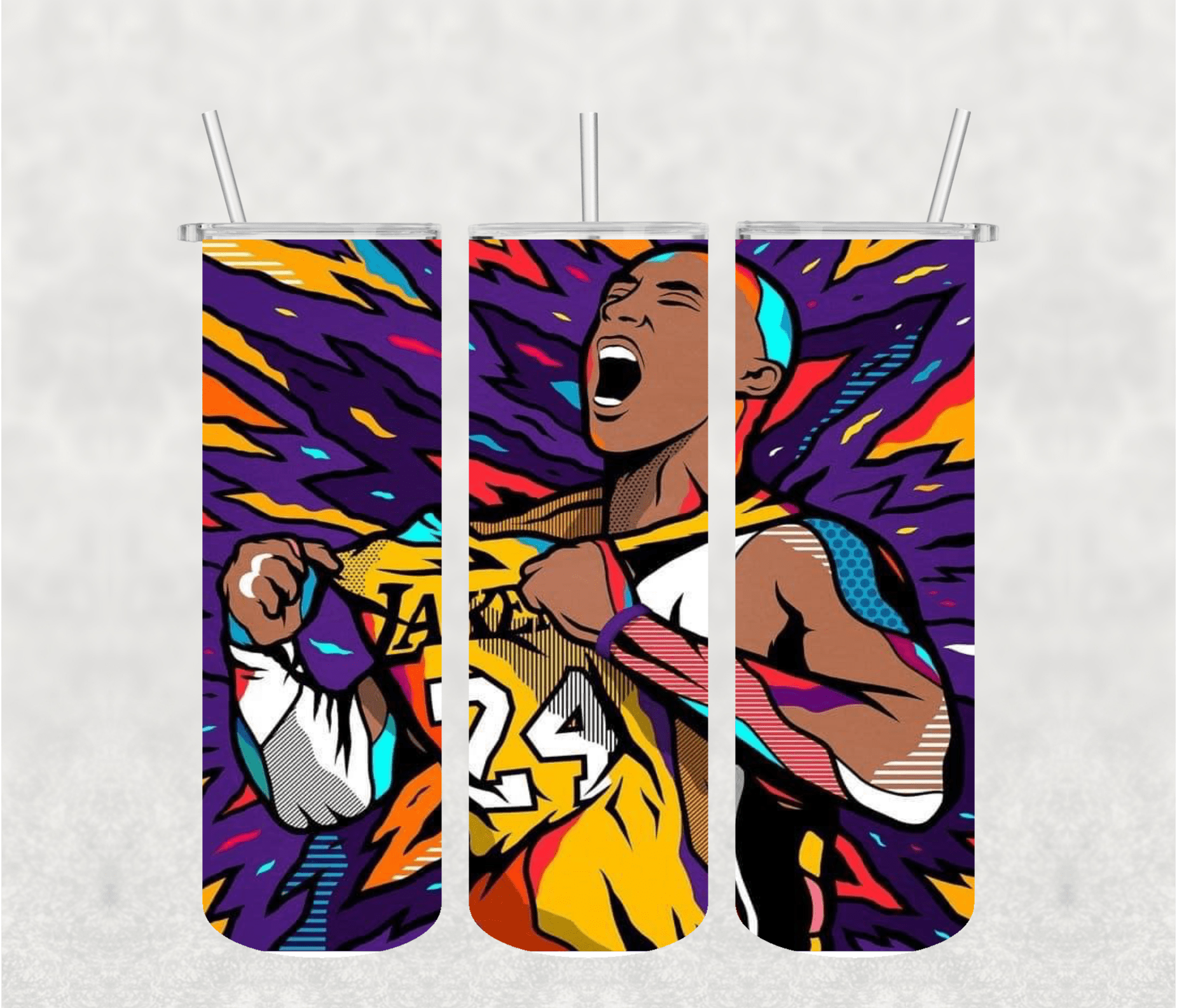 Kobe Bryant 20oz Tumbler Sublimation Print - KT SUBLIMATION, DTF AND MORE LLC