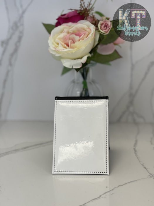 Leather Pocket Mirror – Small Compact Makeup Mirror with 1X/3X Magnification, PU Leather Cover - KT SUBLIMATION, DTF AND MORE LLC