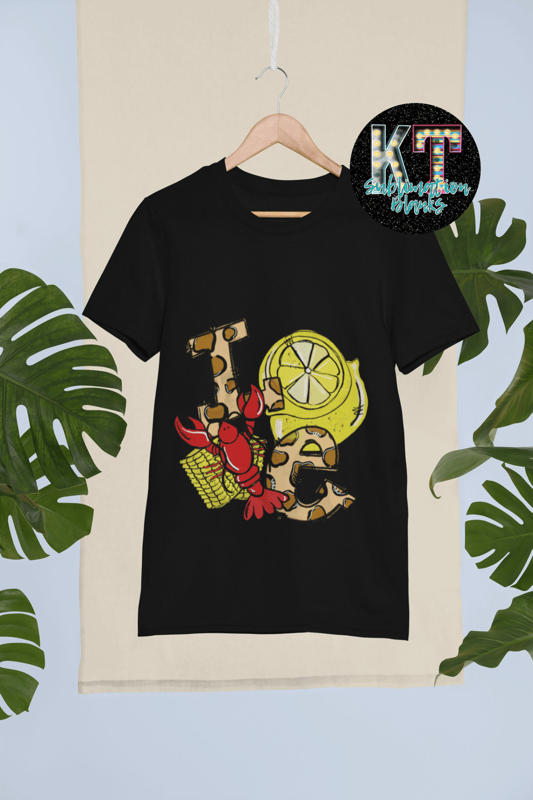 Love Crawfish DTF, Ready to Press, DTF Transfer Print - KT SUBLIMATION, DTF AND MORE LLC